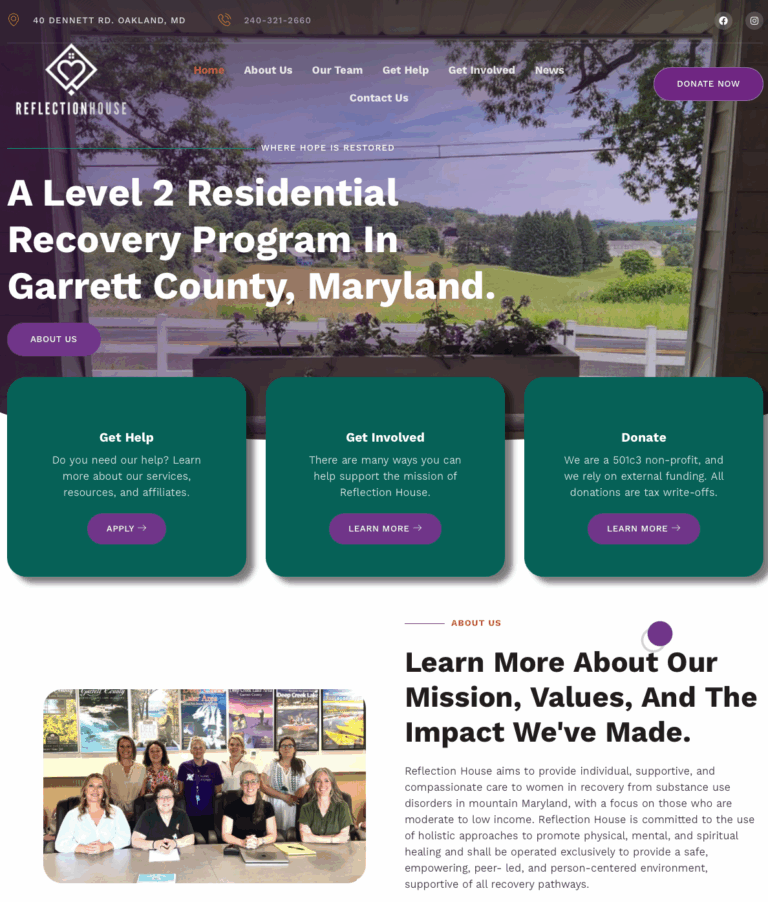 Nonprofit website designed by Solnet