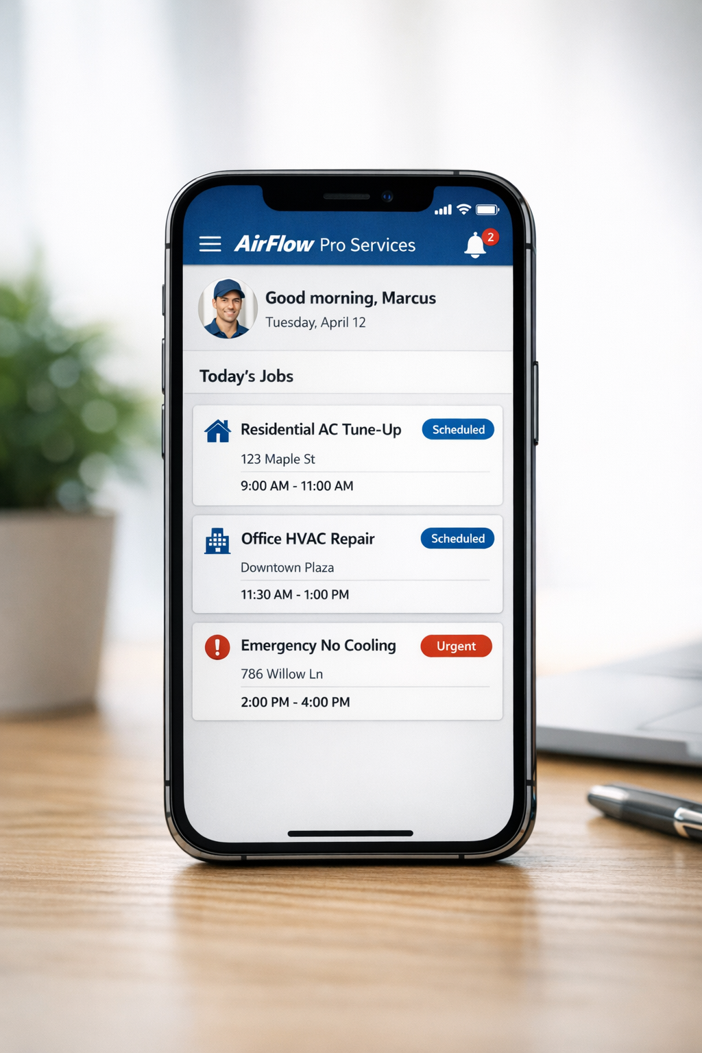 HVAC-mobile-app-for-managing-techs-in-the-field | Solnet Web Design Hvac Web App for Service Technicians